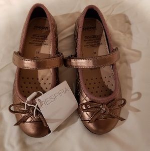 NIB Geox girls Rose smoke ballet flats,  8.5